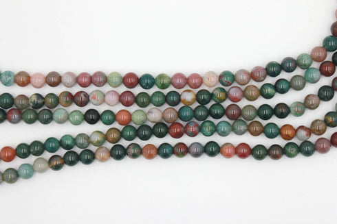 Fancy Jasper Gemstone Beads, 8mm, Round